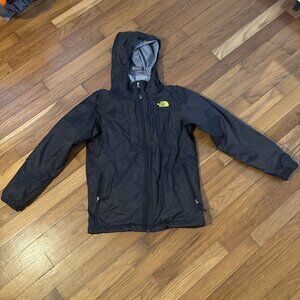 The North Face Boys DryVent Fleece Lined Jacket 3-1 Waterproof Black Size M